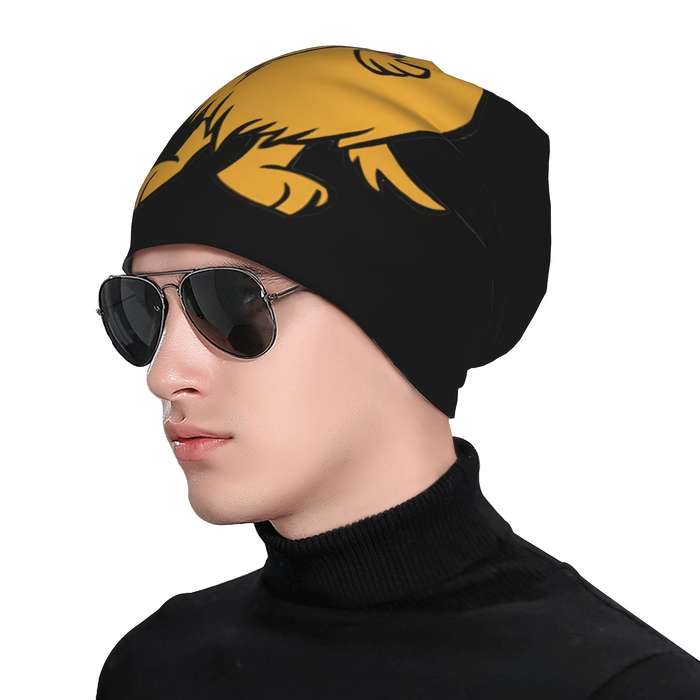 1pc Cartoon Dog Laughing Graphic Skullies Beanies for Men and Women Stretchy Blend Street S