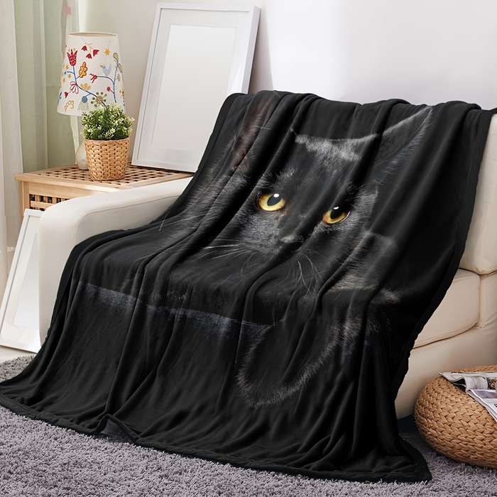 1ps Blanket Color Black size 152.4x203.2cm