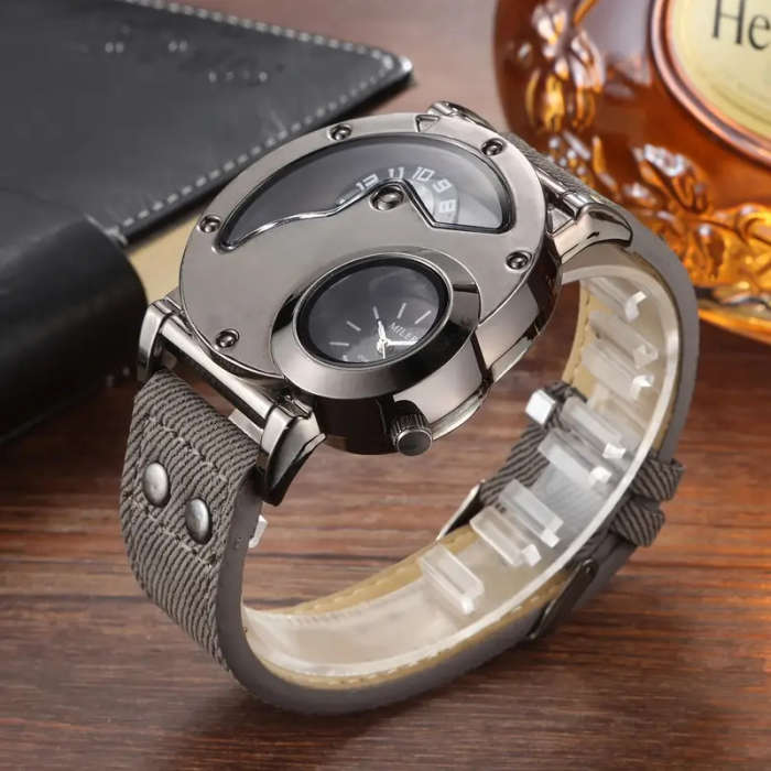 Vintage Dual Time Men's Watch