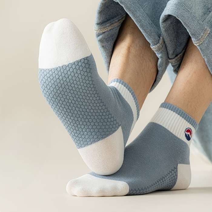 5 Pairs Mixed Colors One Size High Elastic Socks