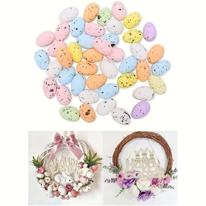 100 Pack Colorful Foam Easter Eggs