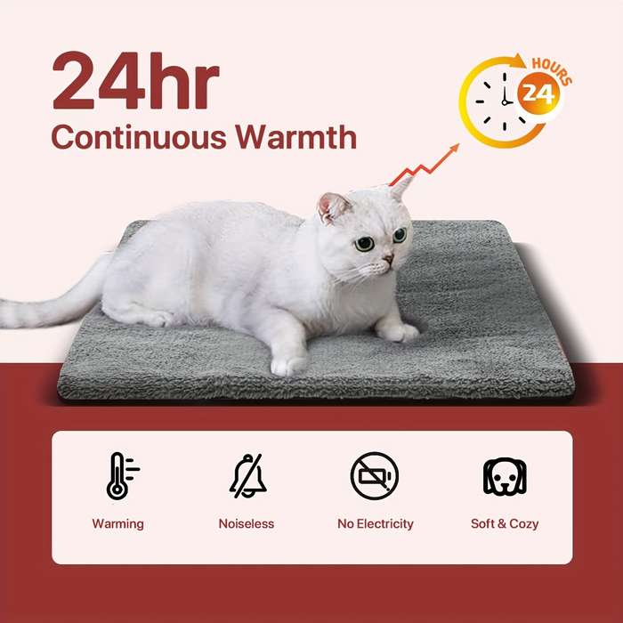 1PC Pet Mat Dark Gray Size 70x50CM 28x20IN