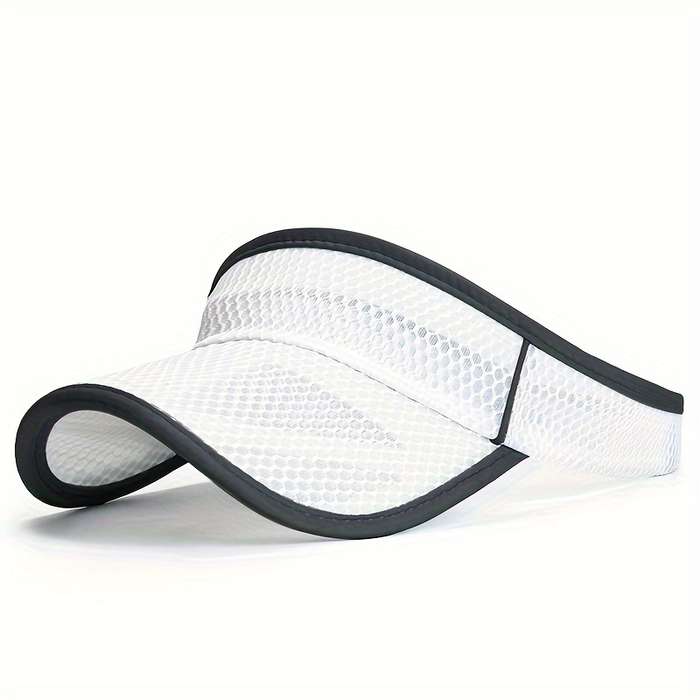 1pc Women's Summer Mesh Sun Visor Hat With Extended Brim Men's Brimless Peaked Cap Breathable UV