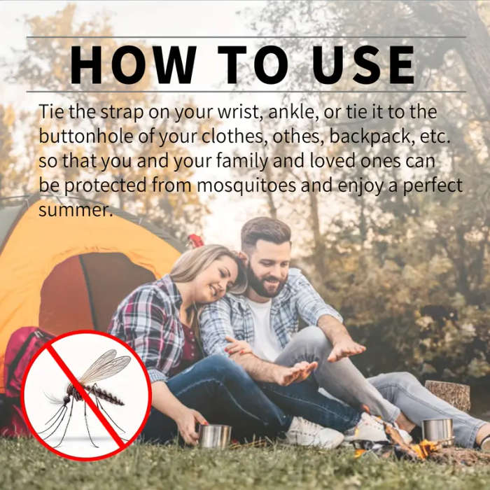 1pc Mosquito Repellent Wristband Stylish Versatile Chemical-Free Safe for All Skin Types Effective