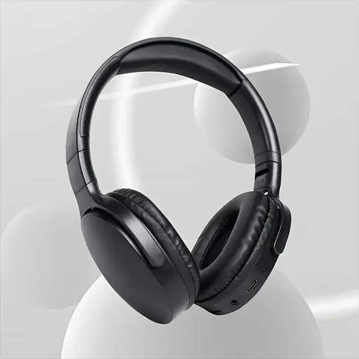 Over-Ear Wireless Headphones With Active Noise Cancellation And Built-In Microphone