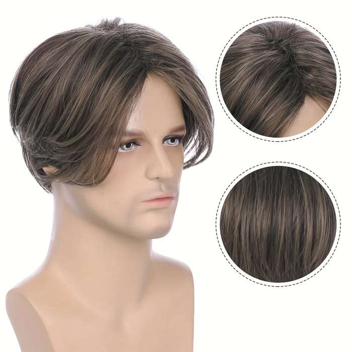 1Pc Brownness 30.48cm Fashion Design Wig