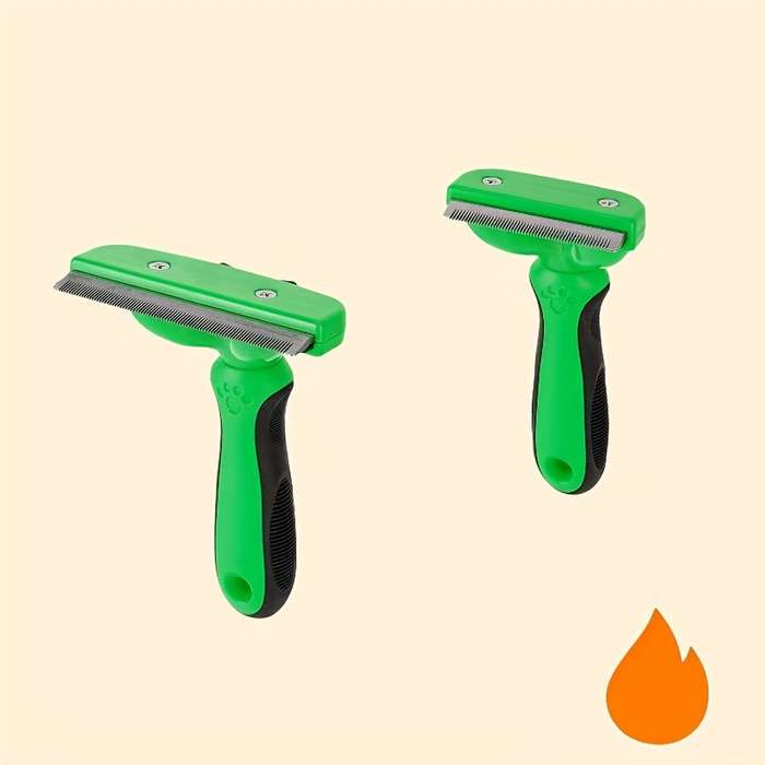 1pc Orange Red Large Pet Comb
