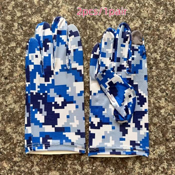 1 Pair Blue One Size Multi Purpose Work Gloves