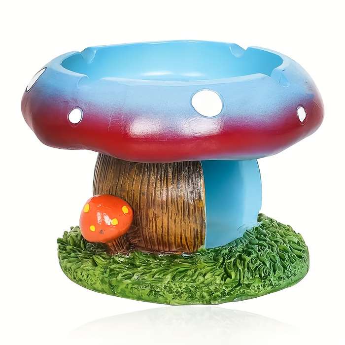 1pc Exquisite Mushroom Resin Ashtray Mushroom Cartoon Ashtray Mushroom Creative Fashion Asht