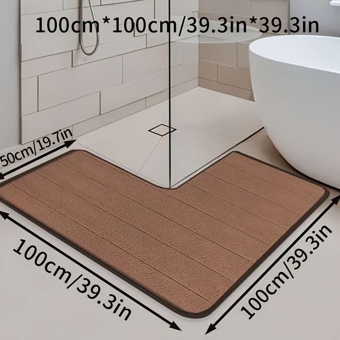 1Pc Scarlet Red 100.0x100.0cm Floor Mat