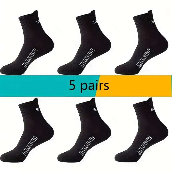 5 Pairs Color A High Elastic Socks