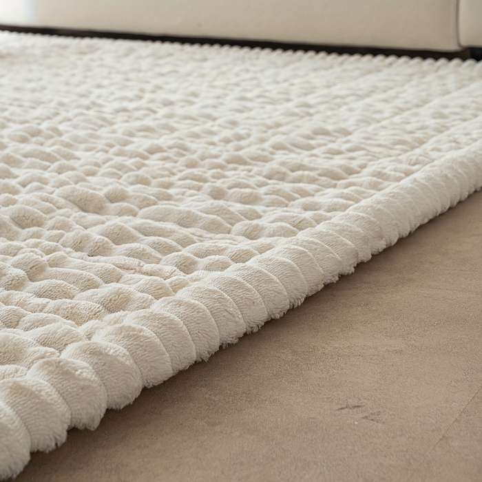 1Pc White 70x90cm 27.5x35.4inch Floor Mat