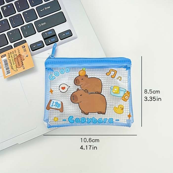 1pc Adorable Capybara Coin Purse Four Styles to Choose From Compact and Portable Cosmetic Headph