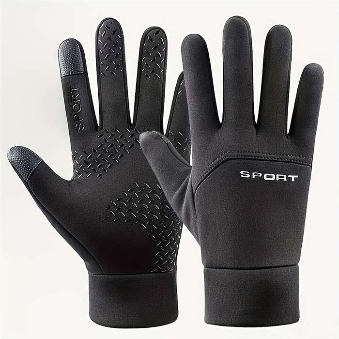 1 Pair Black Size M Outdoor Sports Gloves