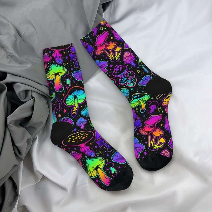 1 Pair Black One Size Socks