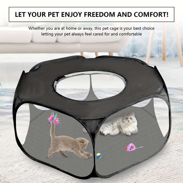 1pc Black (50cm*35cm*40cm) Pet Cage