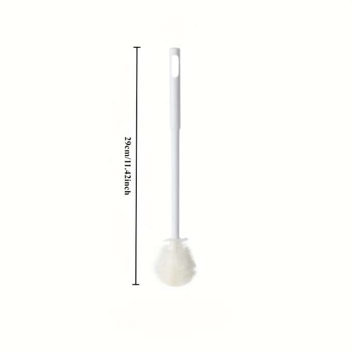 1pc 360-Degree Foldable Silicone Cup Brush with Long Handle Reusable Non-Electric Kitchen Cleani