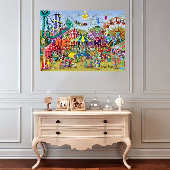 1000pcs Jigsaw Puzzle for Adults Thick Durable Paper Puzzle with Vibrant Carnival