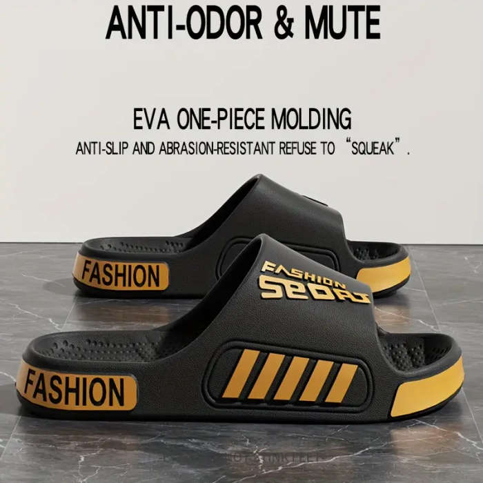 A Pair Of Unisex Stylish Sports Slippers In A-Brown 7.5-8