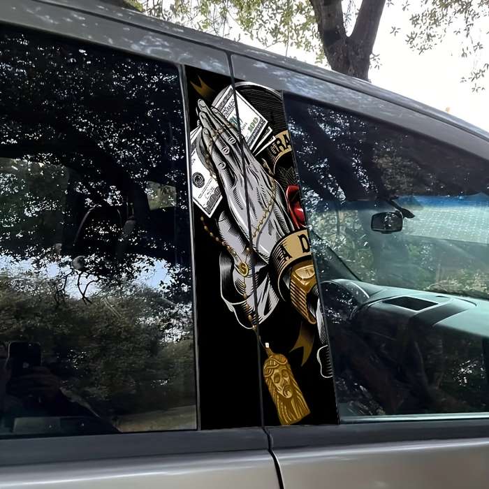 2pcs Jesus Christian Themed Stickers