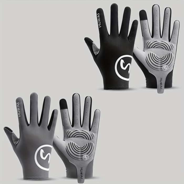 1 Pair  Black Size M Outdoor Sports Gloves