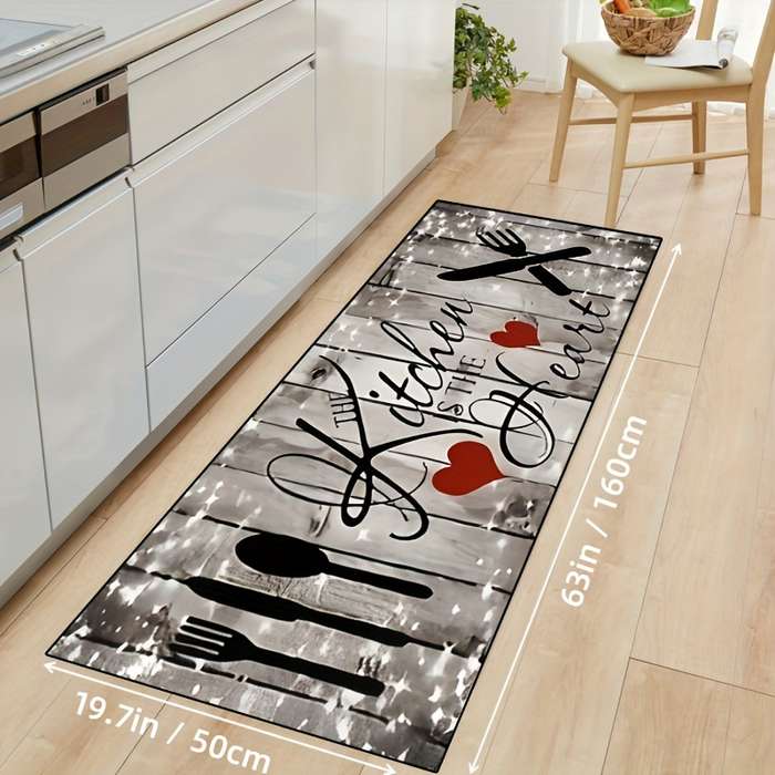 1Pc 20x62inch 50x160cm Love Floor Mat