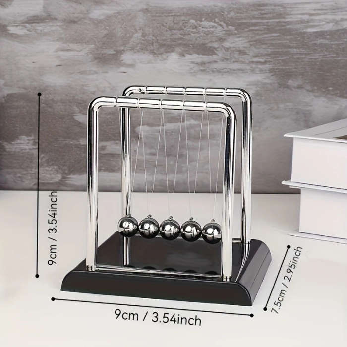 1pc Classic Newton's Cradle Balancing Ball Battery-Free Pendulum Desk Decor