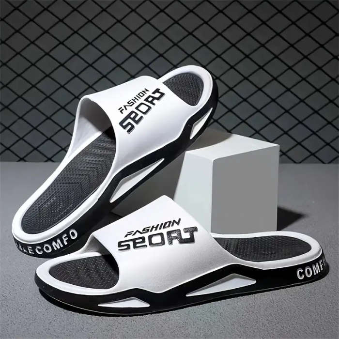 Popular Plus-Size Fashionable Flat Slippers Black 11