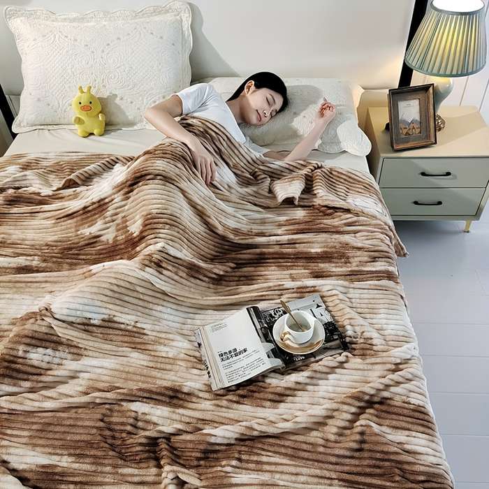 1ps Blanket Color Smoke Rain Gray Black size 70cmx100cm