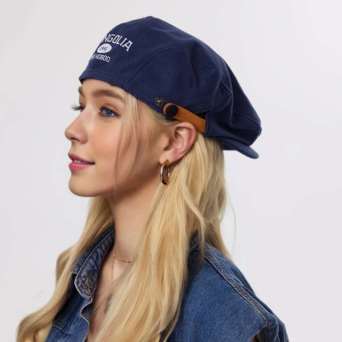 1pc American Street Retro Beret for Men and Women Small Reverse Wearing Forward Hat Painter's New