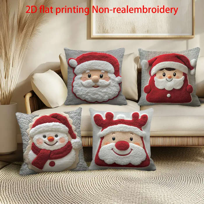 4-Piece Christmas Hot Pillow Set