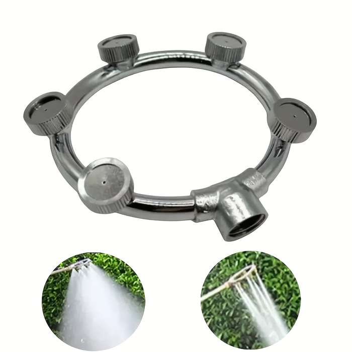 1Pc 5 Head Sprayer High Pressure Stainless Steel Misting Sprinkler