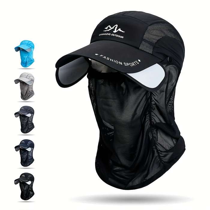 1pc Lightweight Quick-Dry Breathable Fishing Hat for Men Women UV Protection Sun Hat with V