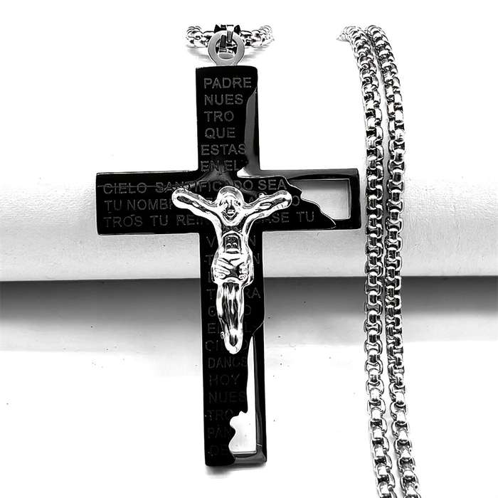 1 Piece Silvery Jesus Theme Pendant