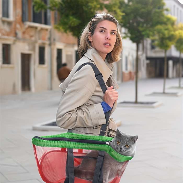 1pc Red Green Pet Bag