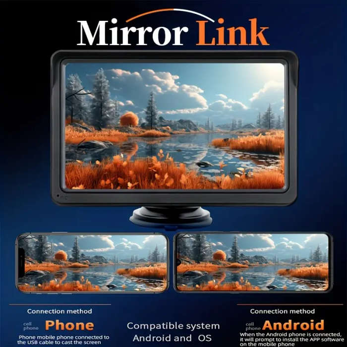       inch touchscreen built in wireless fm hd   gps navigation compatible with iphone   devices car   for all vehicles   adapter Product details 2