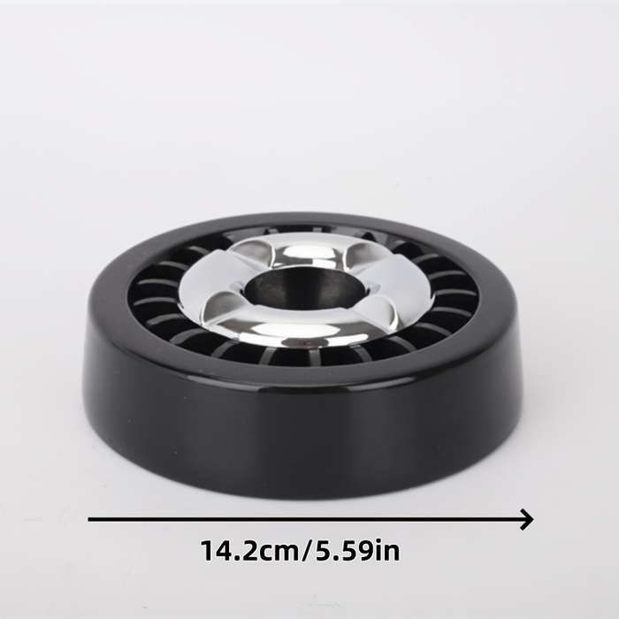 1pc Rotating Metal Ashtray with Windmill Design C Easy-Clean Stylish Home Decor for Living Roo