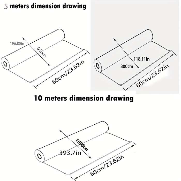 1PC Wall Stickers60x1000cm 23.62inx393.7in