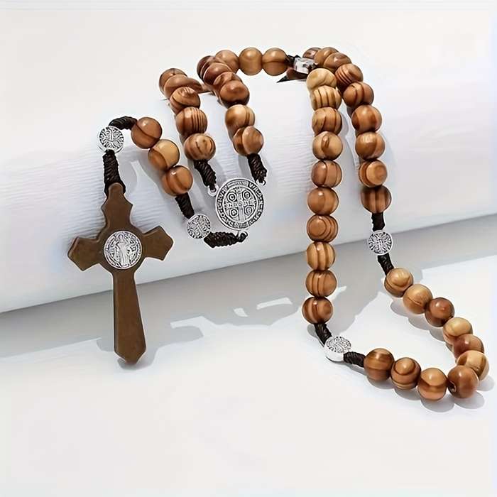 1 Piece Coffee Color Jesus Theme Pendant