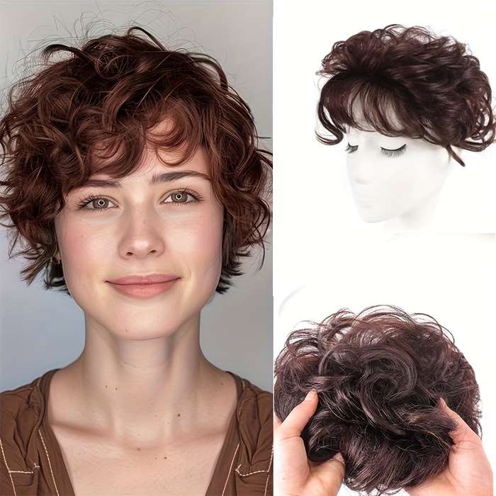 1Pc Black 10.16cm Fashion Design Wig