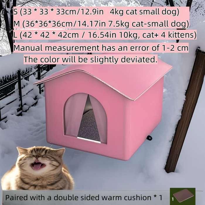 1pc Pink size Large Size (20kg Suitable For Pets + 4 Kittens)Pet Cage