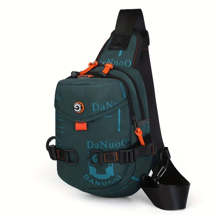 1pc Men's Sports Chest Bag Versatile Sling Backpack for Outdoor Activities Cycling Travel Durable