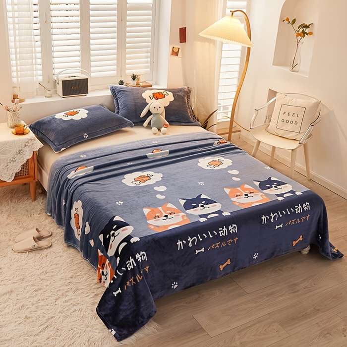 1ps Blanket Color Reindeer size 100x150cm