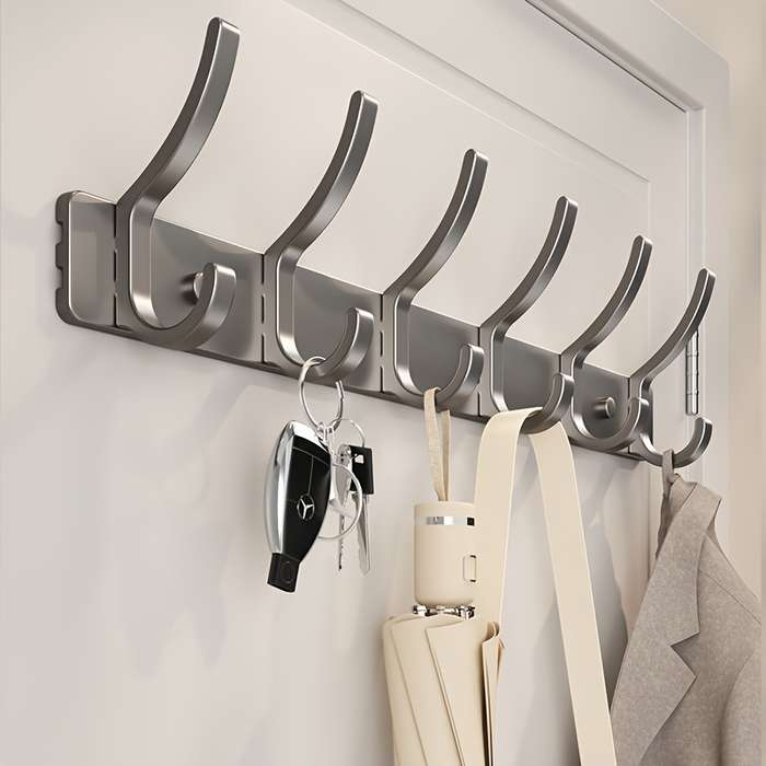 Clothes Hanger Coat Hook Door Back Hook Hanger Bedroom Door Punch-Free Traceless Door Back Storage