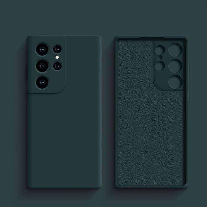 1pc Dark Green For Samsung Galaxy S21 Ultra 5G Phone Cases