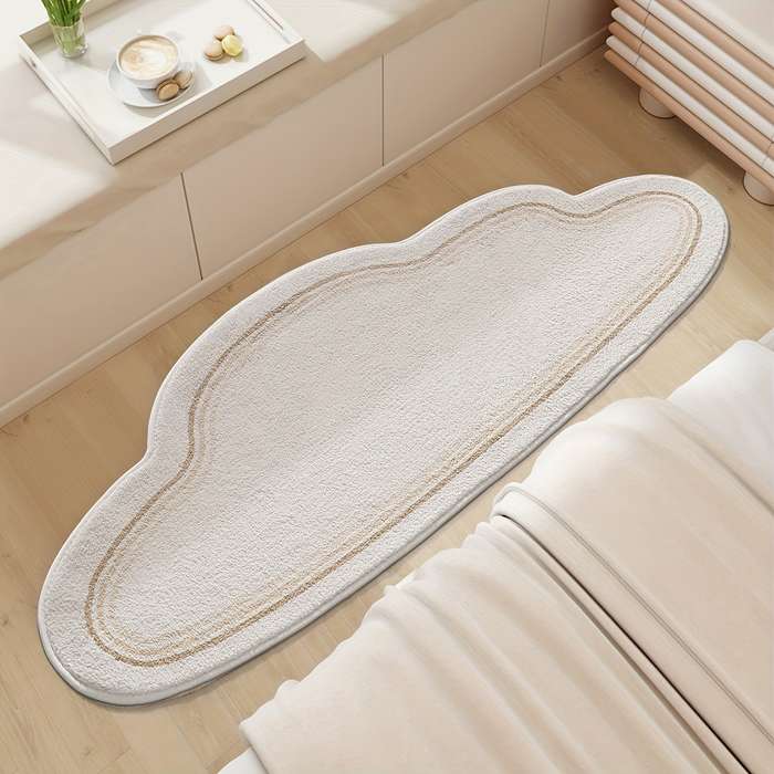 1Pc Big White Cloud 23.6x63inch 60x160cm Floor Mat