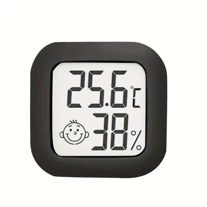 1pc Smart Mini LCD Digital Thermometer Accurately Monitor Room Temperature Humidity With Easy Readin