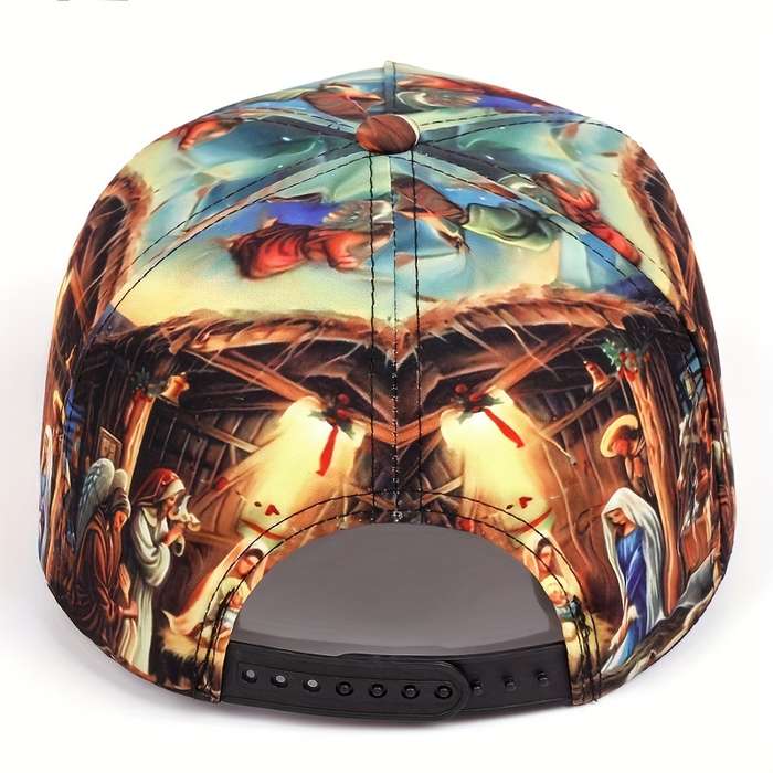 1pc superior quality women Jesus' Birthday Whole printing baseball cap Fashion outdoors Adjustable