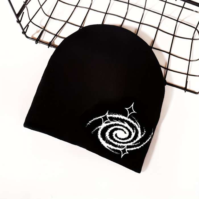 1pc Unisex Embroidered Acrylic Knit Beanie Stretchable Hand-Washable Street Style Hip-Hop Winter