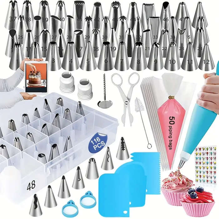 116-Piece Cake Decorating Baking Tool Set